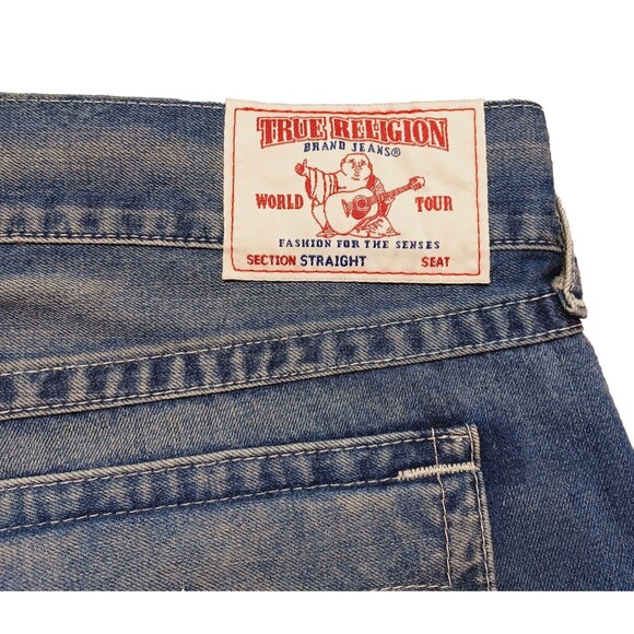 True Religion Basic Straight With Flap Pockets Natural Men's Size 42x34 - Picture 3 of 10